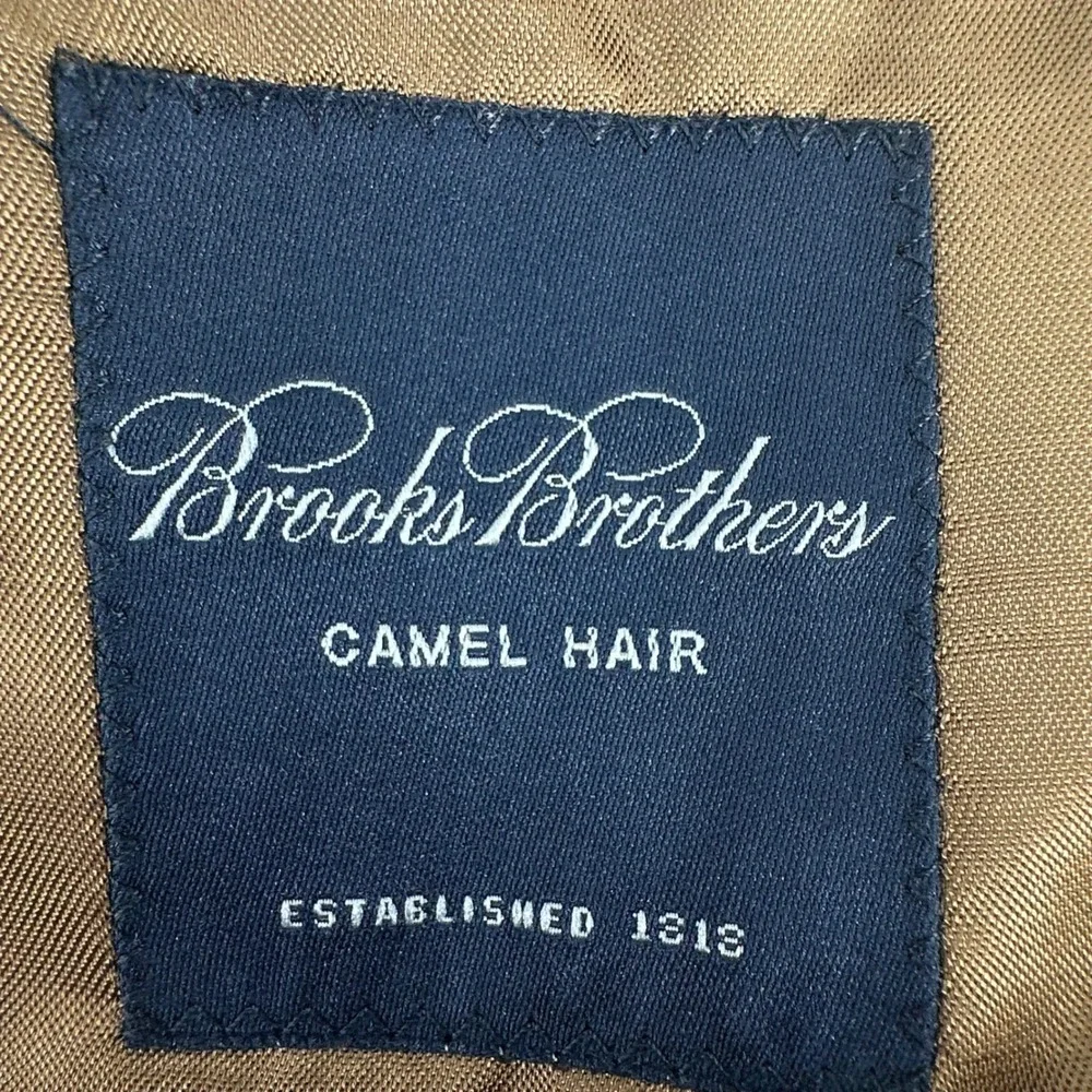 Brooks Brothers Camel Hair Blazer Men 44L Tan Brown Old Money Quiet Luxury